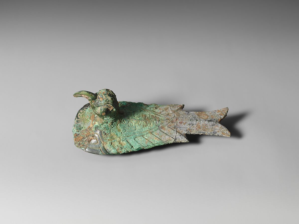 Fitting in the Form of a Bird, Bronze, China 
