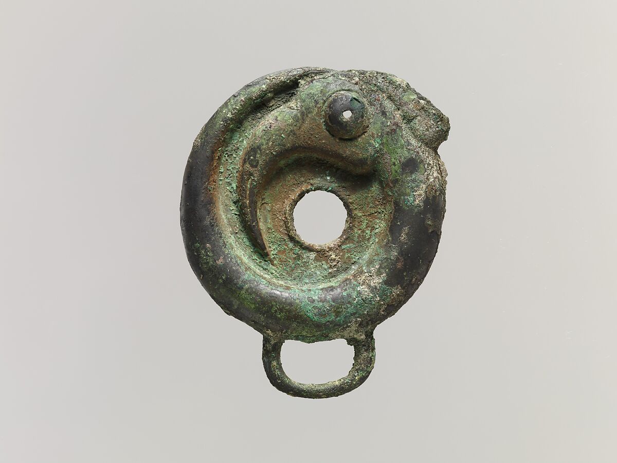 Bridle Cheekpiece, Bronze, China 