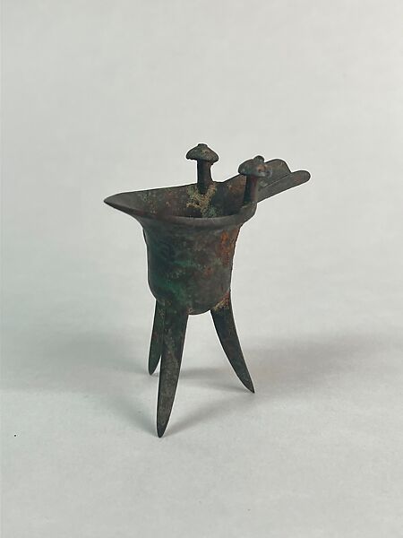 Miniature Tripod (Jue), Bronze, China