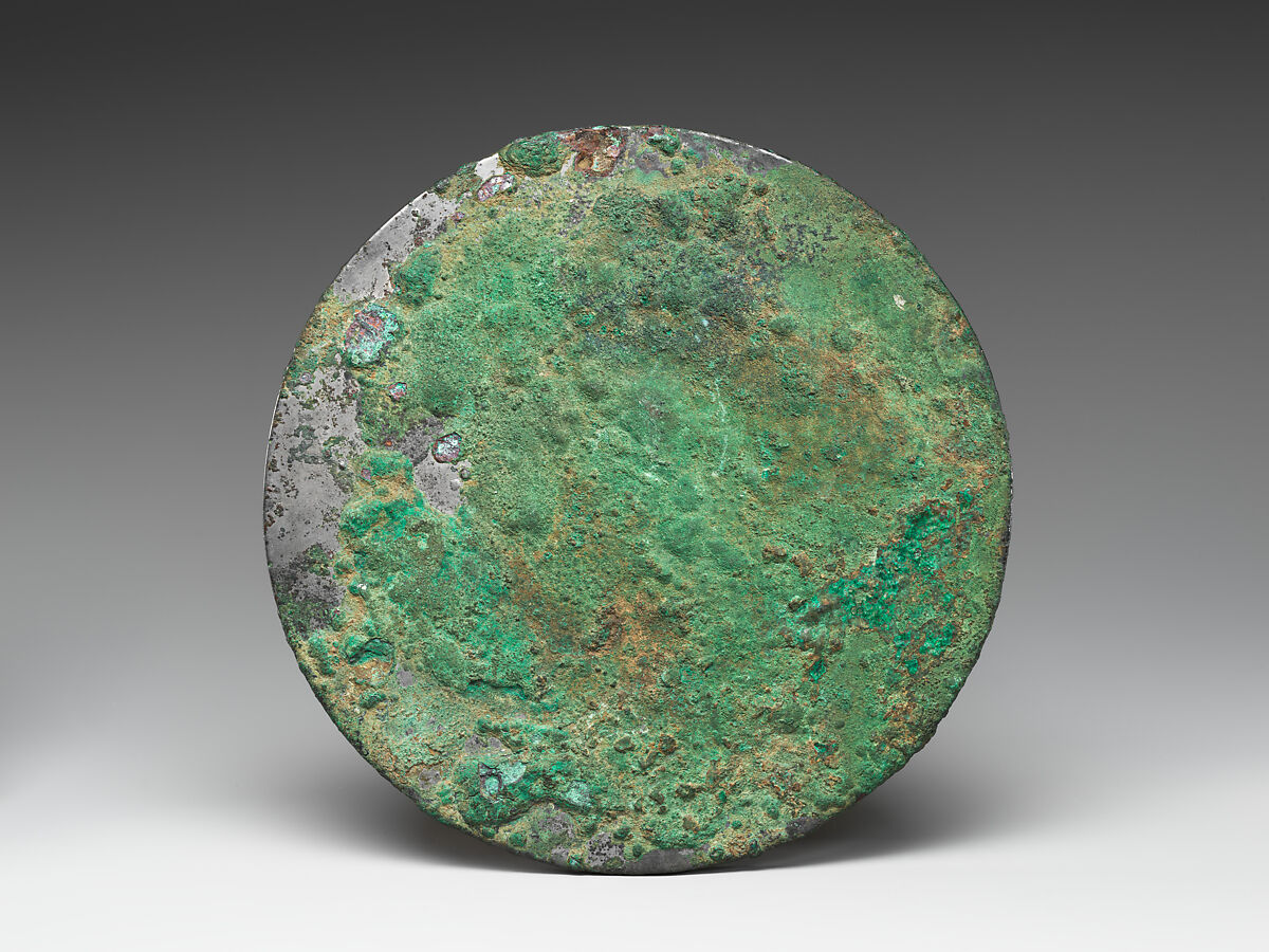 Mirror with moon goddess and rabbit, Bronze, China