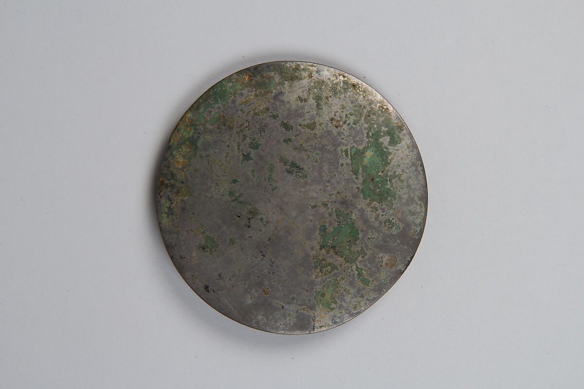 Mirror in the style of the Tang dynasty (618-907), Bronze with repoussé silver back, China
