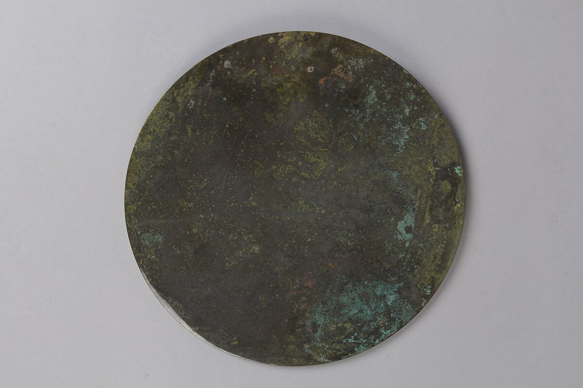 Mirror with twelve-point design, Bronze, China