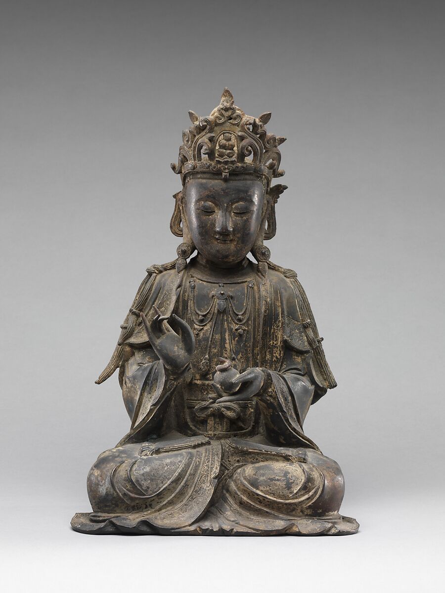 Bodhisattva, Gilt bronze, China 