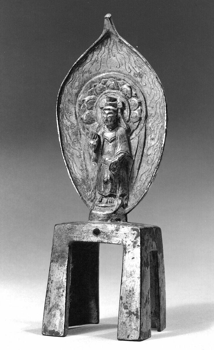 Standing Buddha, Gilt bronze, China 