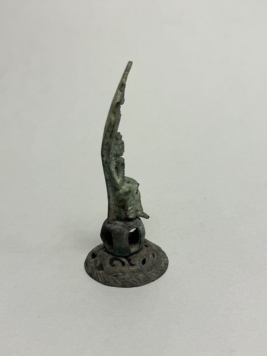 Seated bodhisattva in pensive pose, Bronze, China