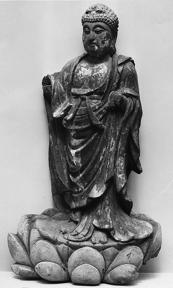 Bodhisattva, Wood, polychrome, China 