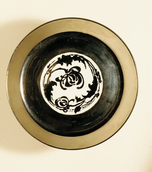Plate, Anna B. Leonard, Porcelain, overglaze luster decoration, American 
