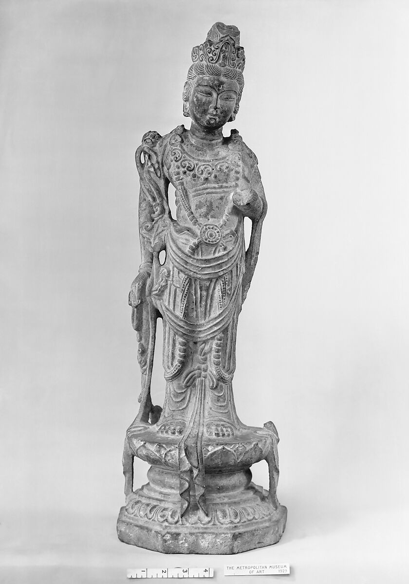 Bodhisattva Avalokiteshvara (Guanyin), Limestone, China 