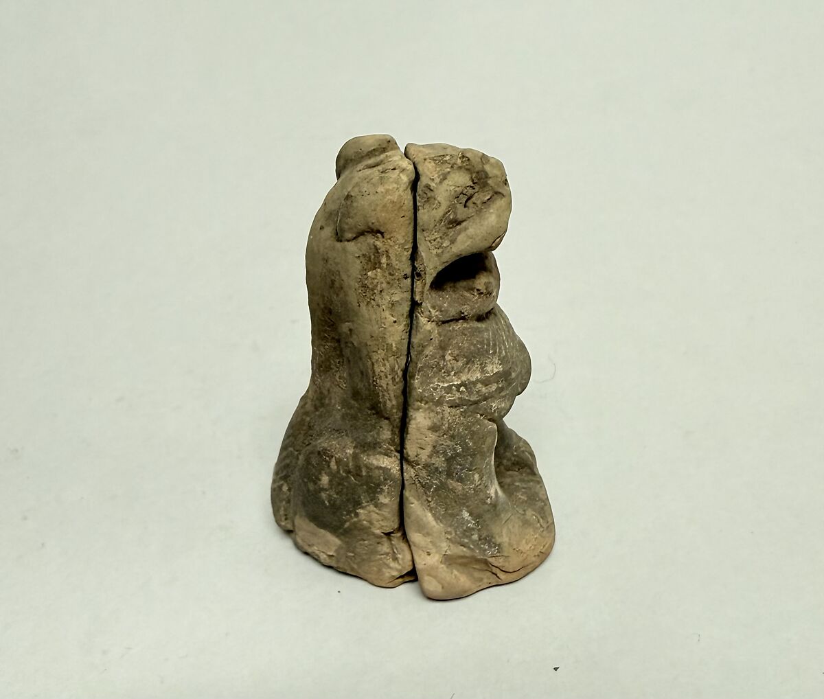 Figure of Seated Lion, Unglazed pottery, China