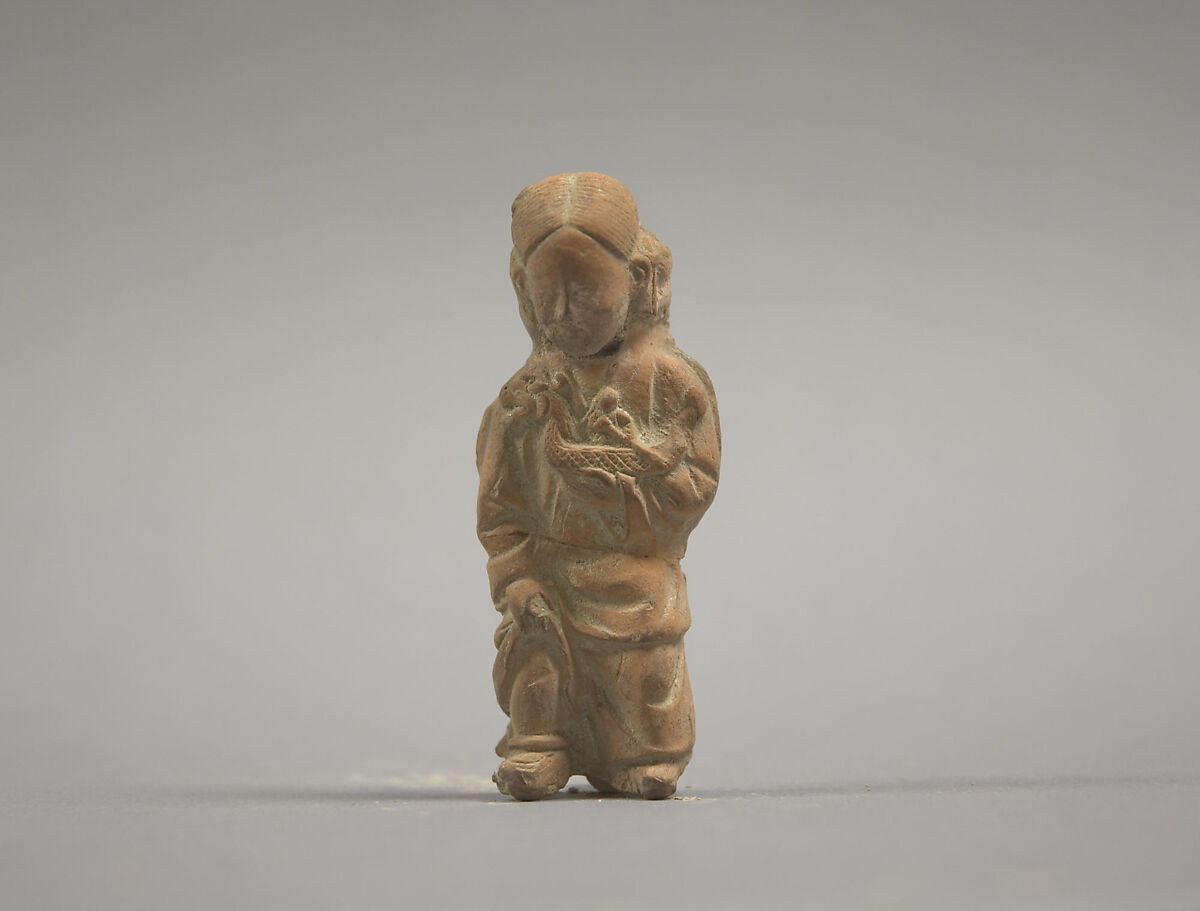 Figure of a Man, Red-brown clay, China 