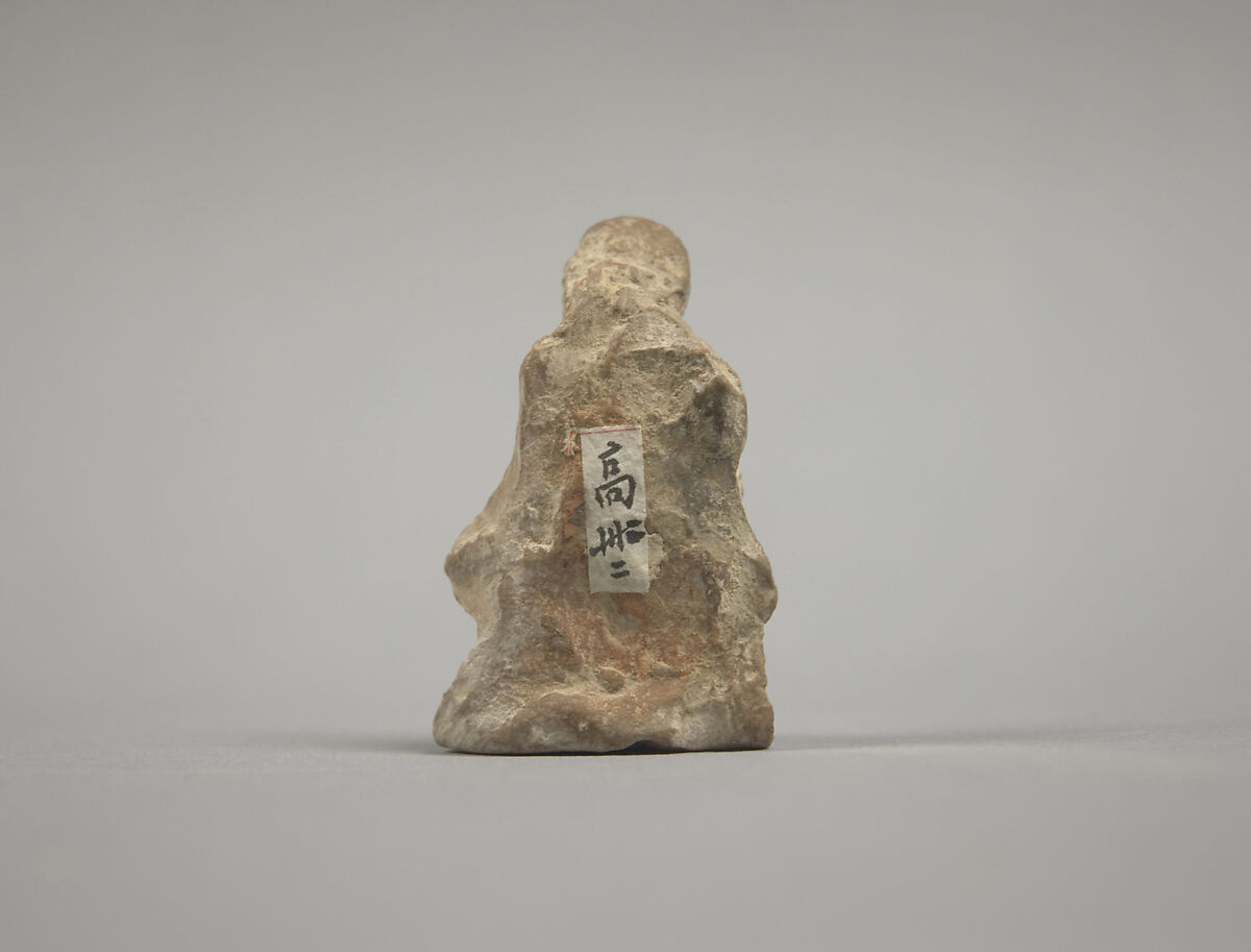 Figure of Luohan, Unglazed pottery, China