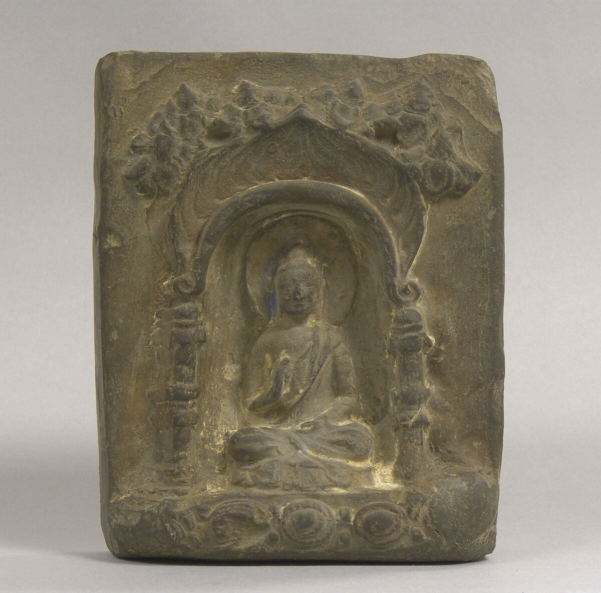 Votive tablet, Earthenware, China 