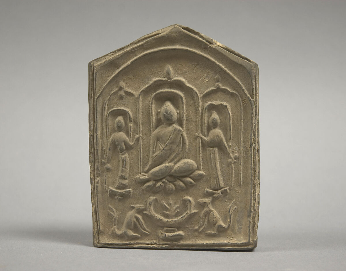 Votive Tablet, Unglazed terracotta, China 