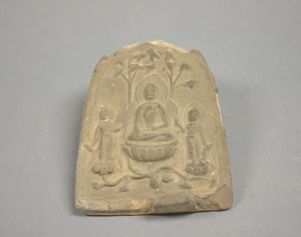 Votive Tablet, Unglazed terracotta, China 