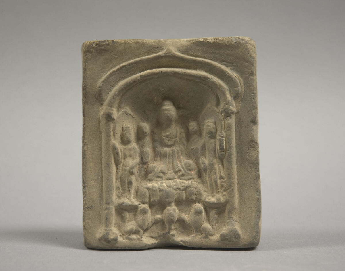 Votive tablet, Earthenware, China 