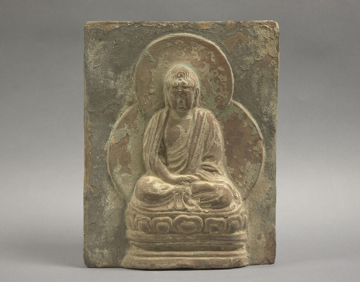 Tile, Unglazed terracotta, China 