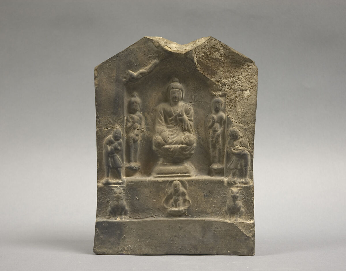 Miniature Stele, Clay, China 