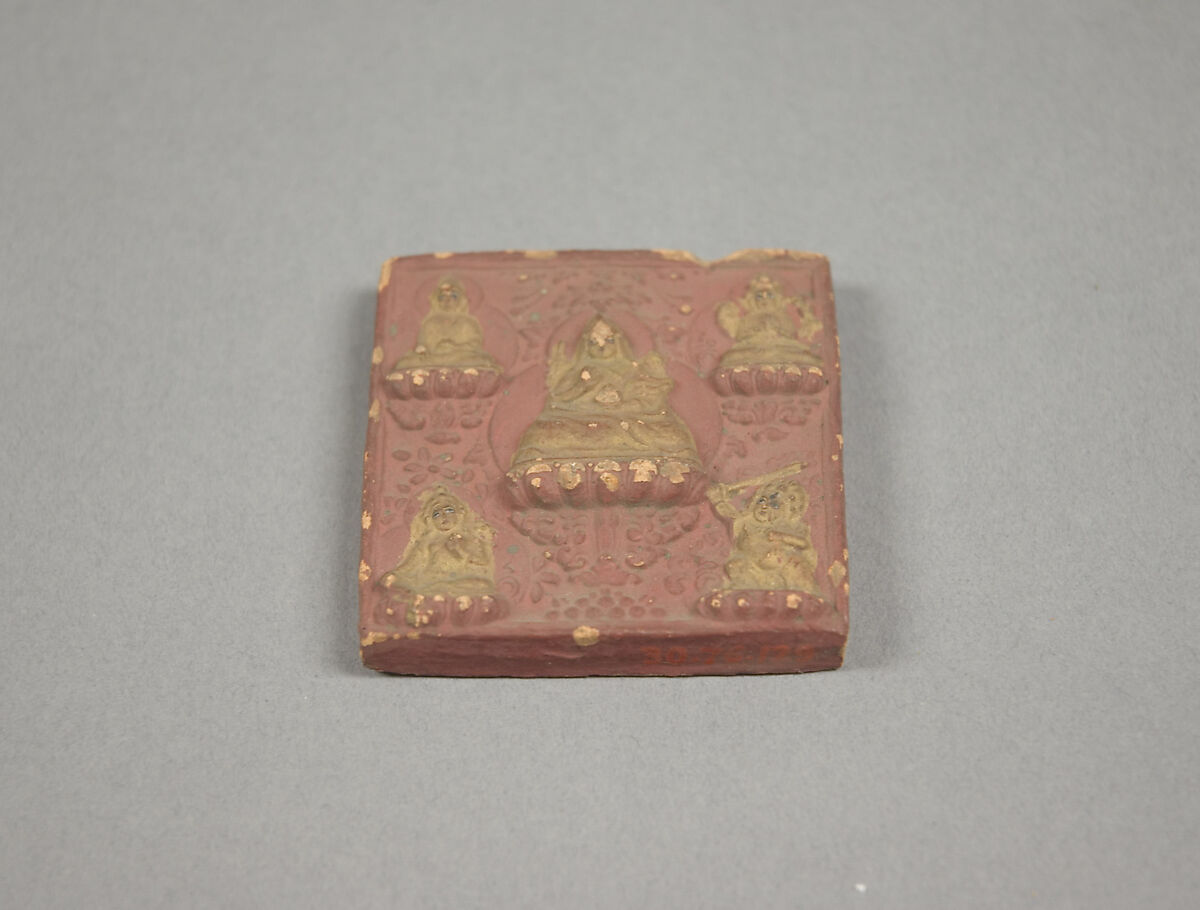 Votive Tablet, Unglazed pottery, China 