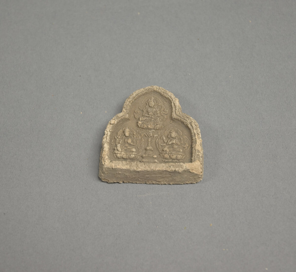 Votive Tablet, Unglazed white pottery, China 