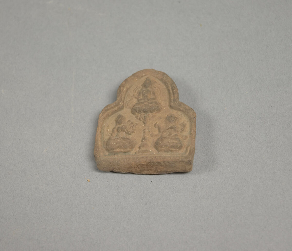 Votive Tablet, Unglazed red pottery, China 