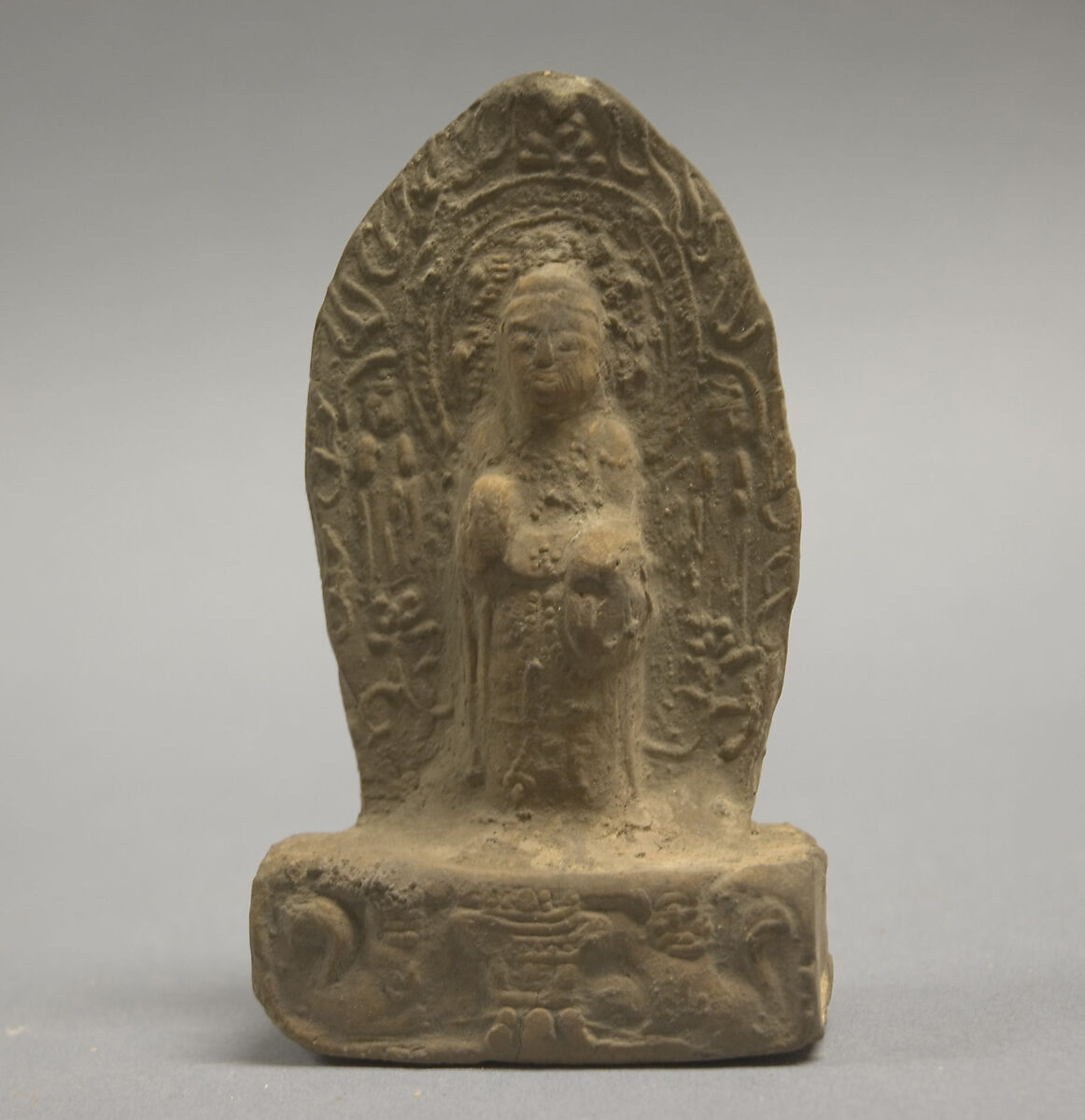 Stele with Buddha, Earthenware, China 