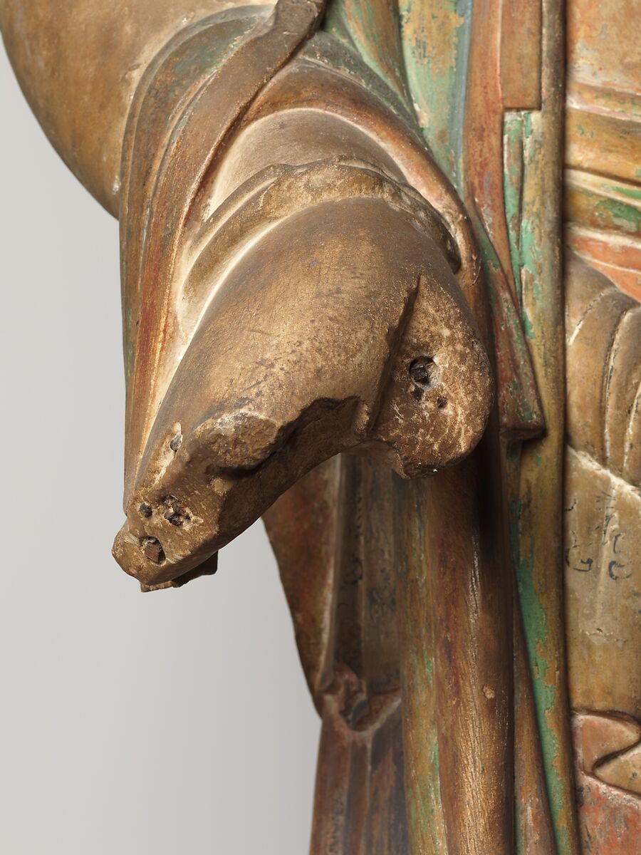 Bodhisattva, Marble with pigment, China