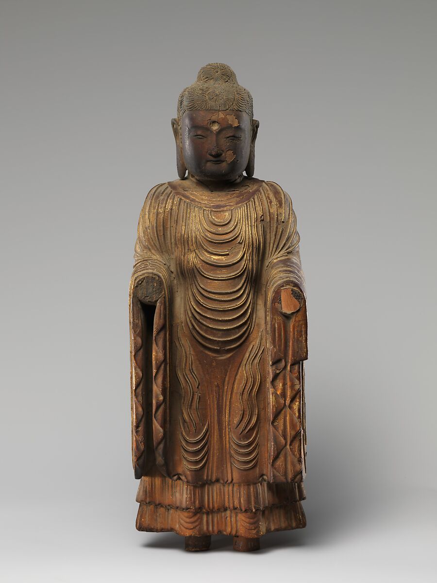 Udyana, Image of Buddha, Wood, polychrome, China 