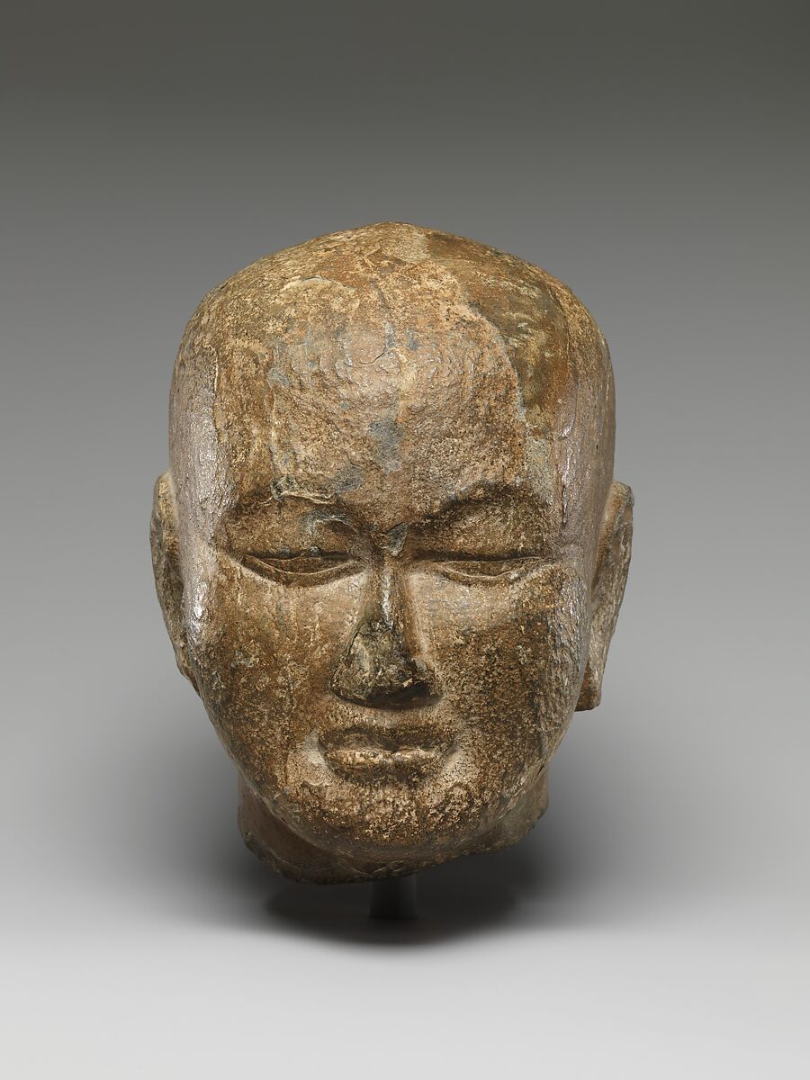 Head of a Monk, Limestone, China 