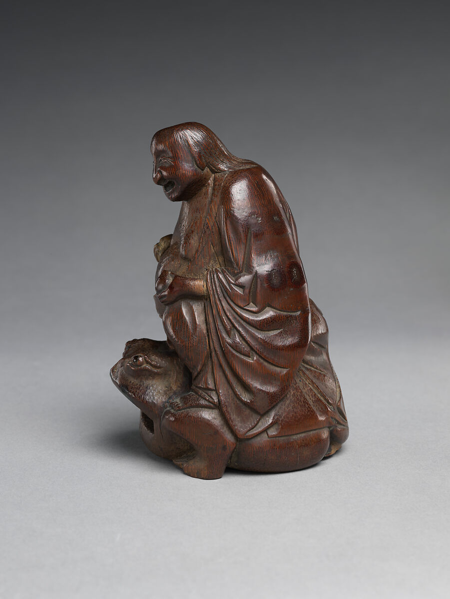 Immortal Liu Hai astride a toad, Bamboo, China