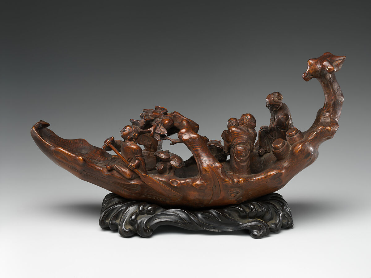 Immortal raft, Bamboo, wood stand, China