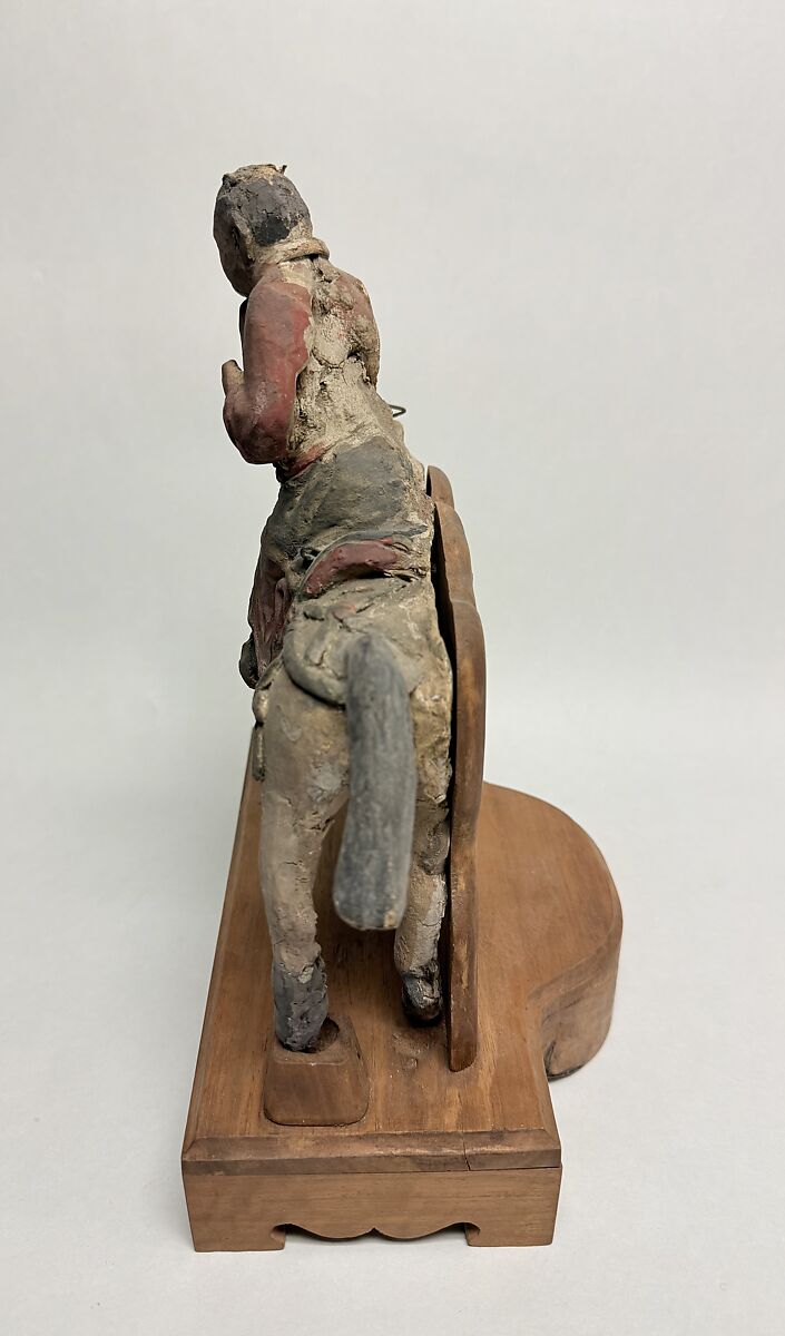 Horse and Rider, Painted clay, China