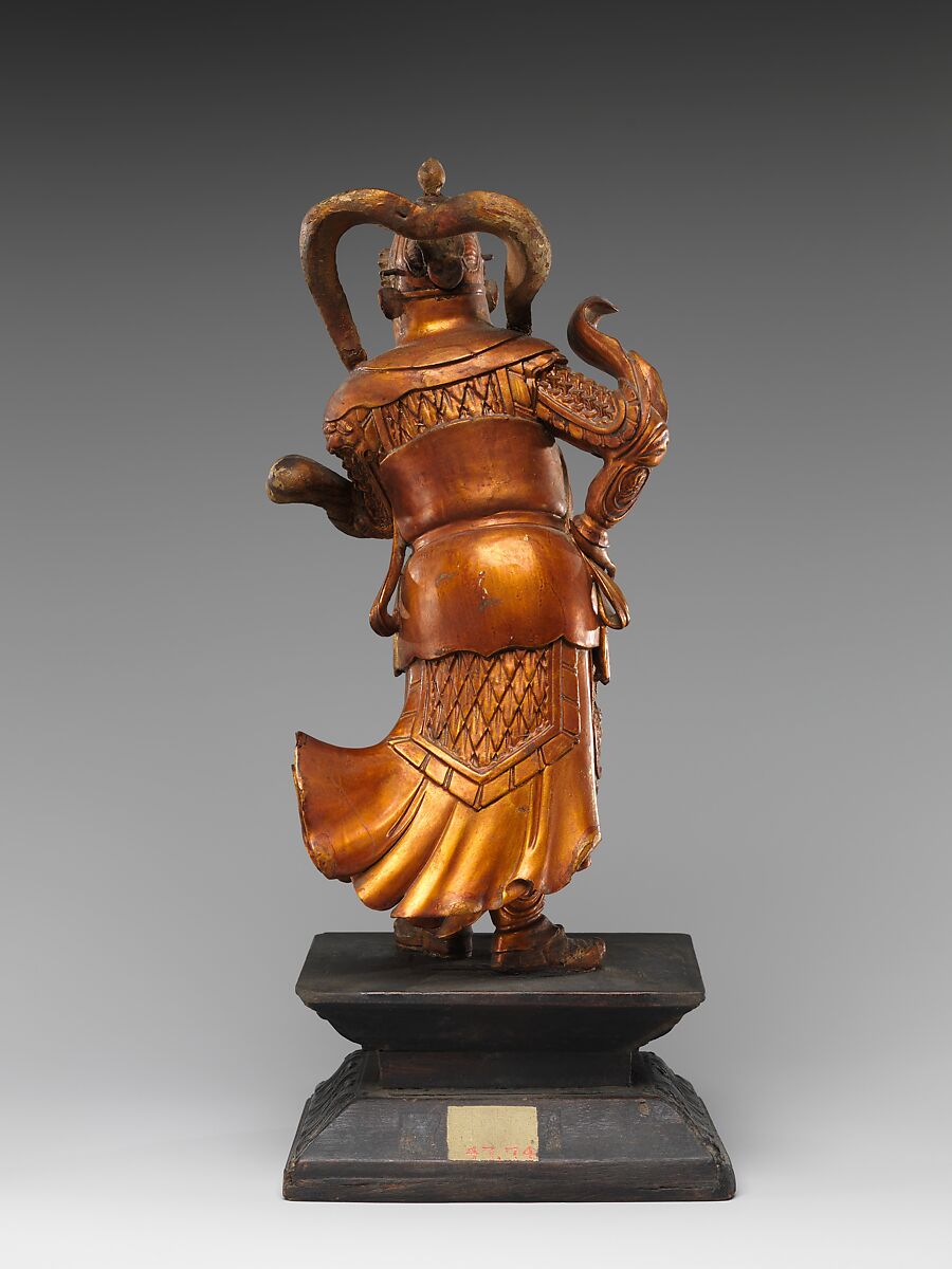 Bodhisattva Skanda, Lacquered and gilded wood, China