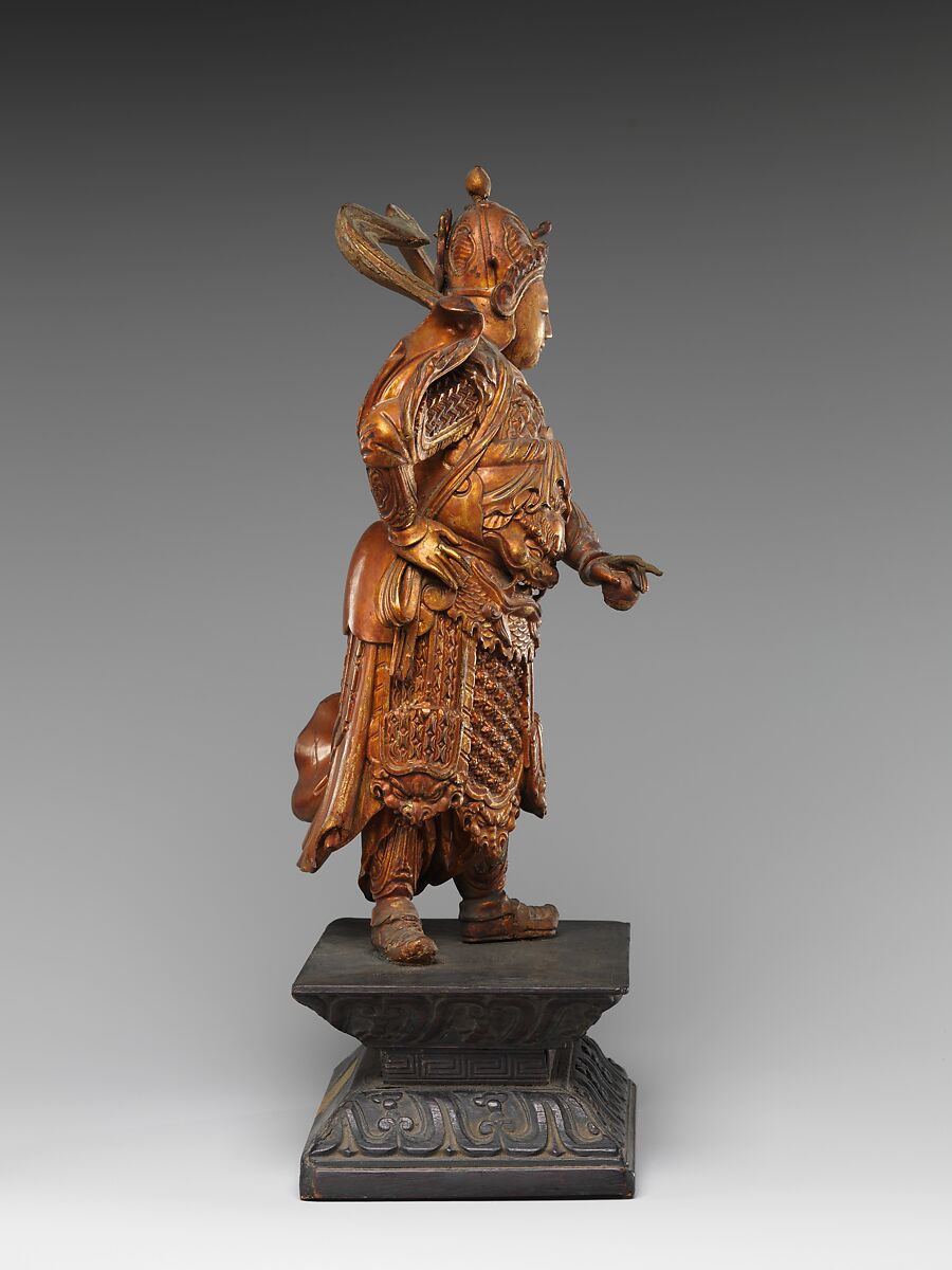 Bodhisattva Skanda, Lacquered and gilded wood, China