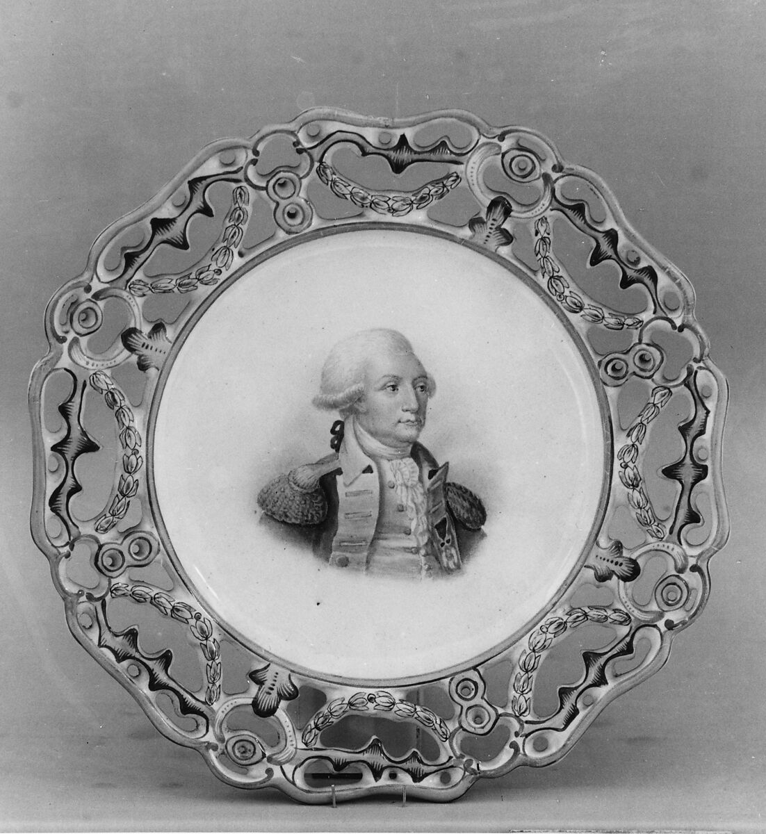 Plate, Pierrette Caudelot Perrin (died 1793), Faience, French