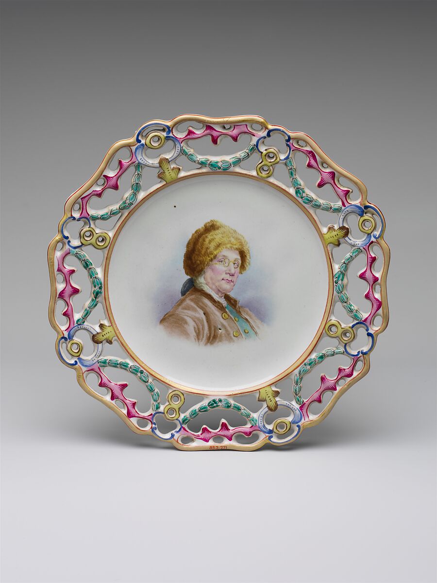 Benjamin Franklin, Pierrette Caudelot Perrin (died 1793), Faience, French 