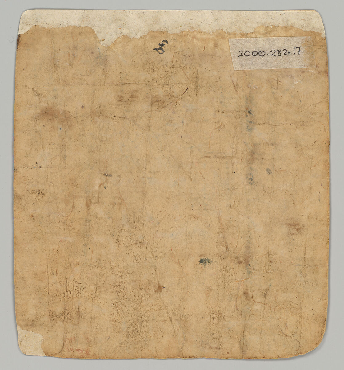 Initiation Card (Tsakalis): Door Keeper, Opaque watercolor on paper, Tibet