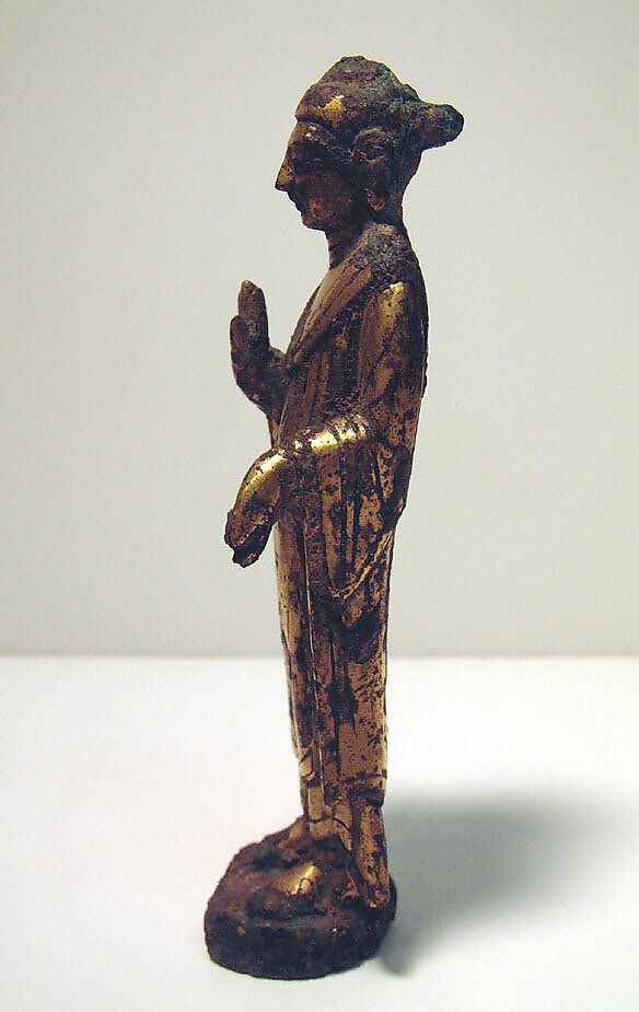 Standing Buddha, Gilt bronze, China