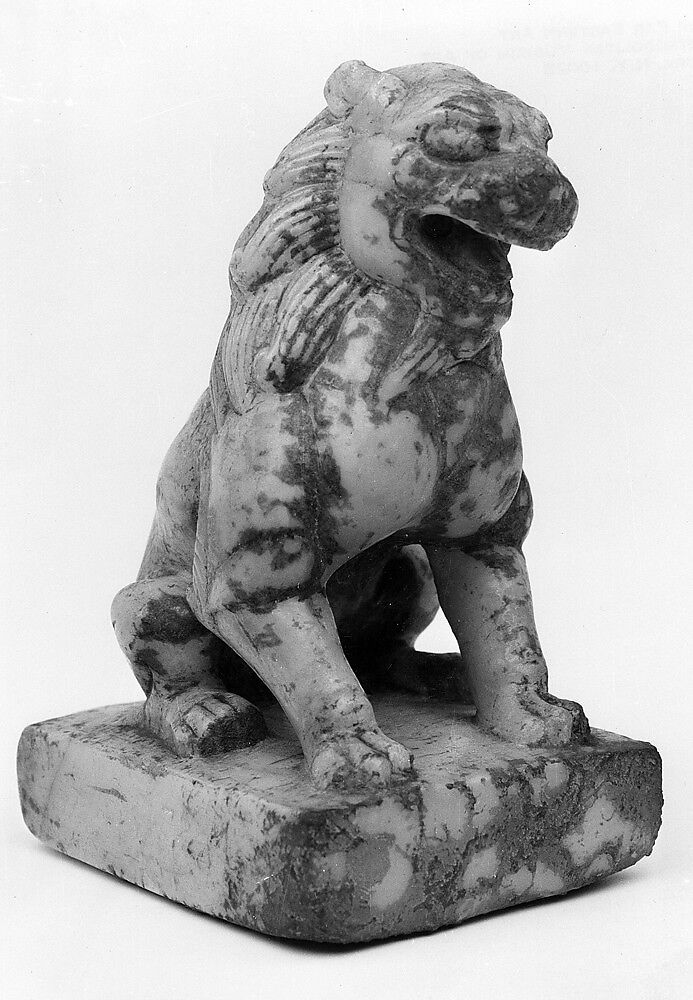Seated Lion, Marble, China 