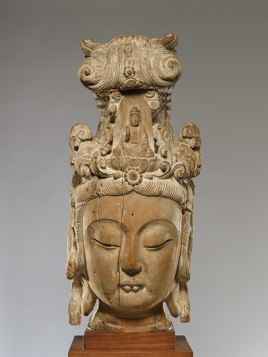 Head of Guanyin, Wood, China 