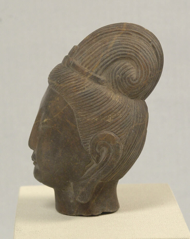 Head of a bodhisattva, Stone, China