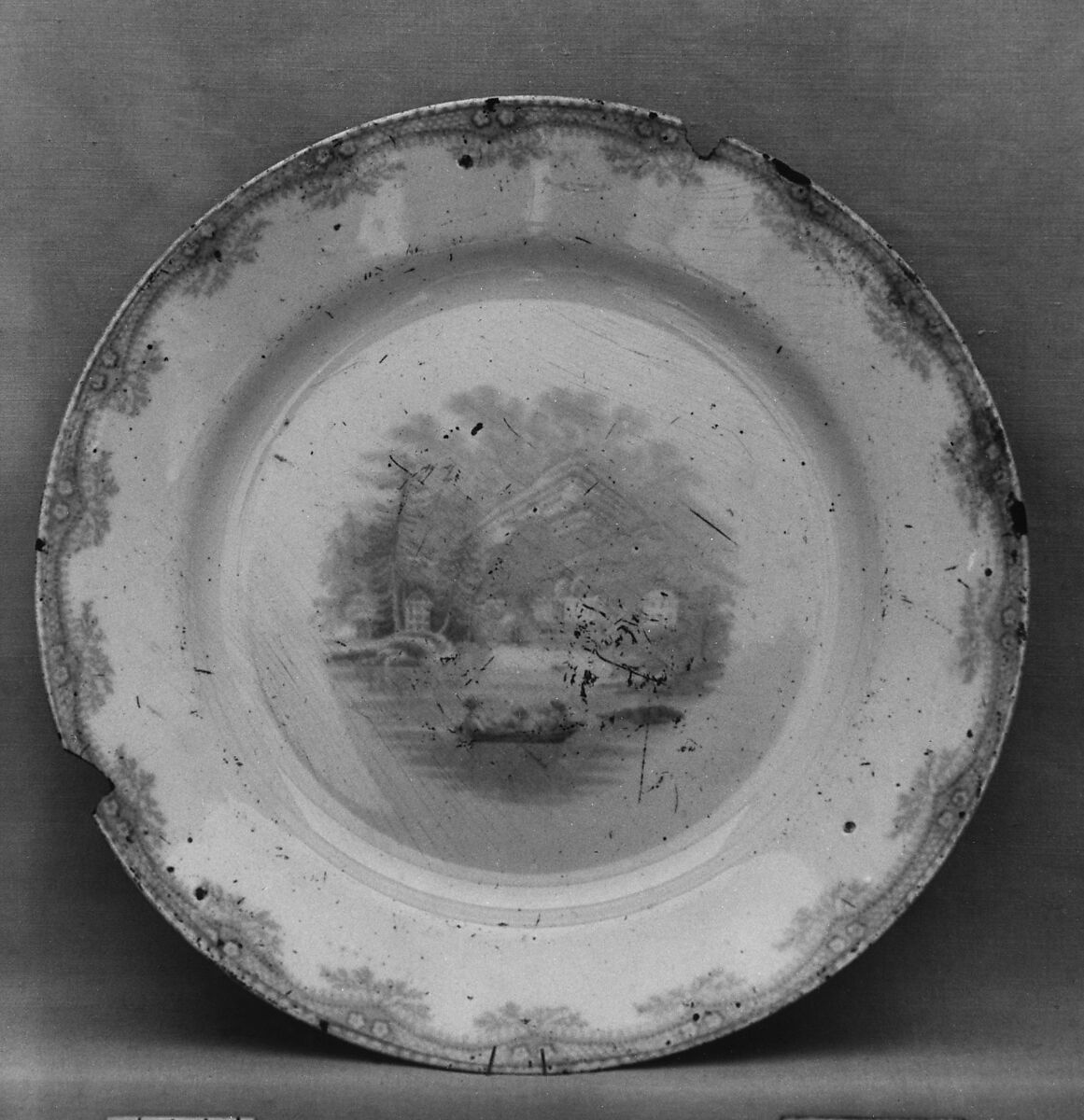 Plate, William Ridgway &amp; Co. (active ca. 1834–1854), Earthenware, transfer-printed, British (American market) 