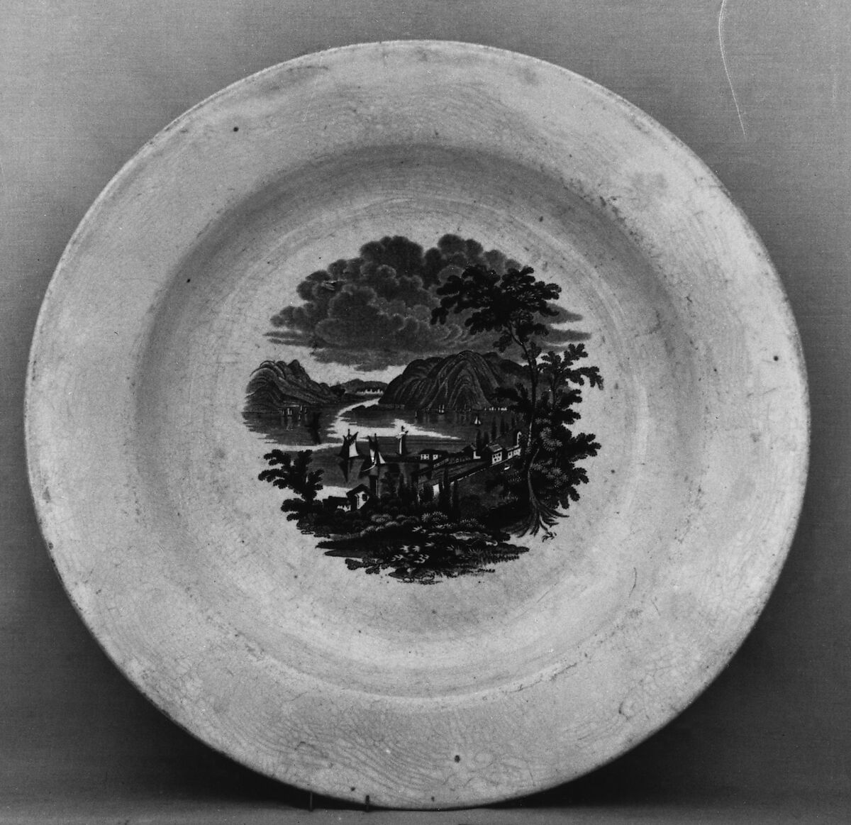 Plate, William Ridgway &amp; Co. (active ca. 1834–1854), Earthenware, transfer-printed, British (American market) 
