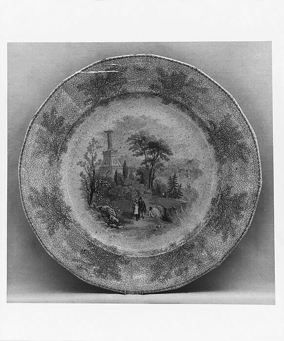 Plate, William Ridgway, Son &amp; Co. (active ca. 1836–48), Earthenware, transfer-printed, British (American market)