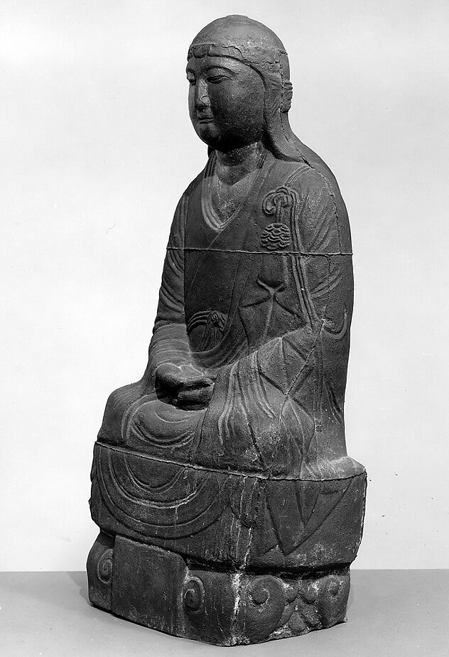 Bodhidharma Seated in Meditation, Cast iron, China