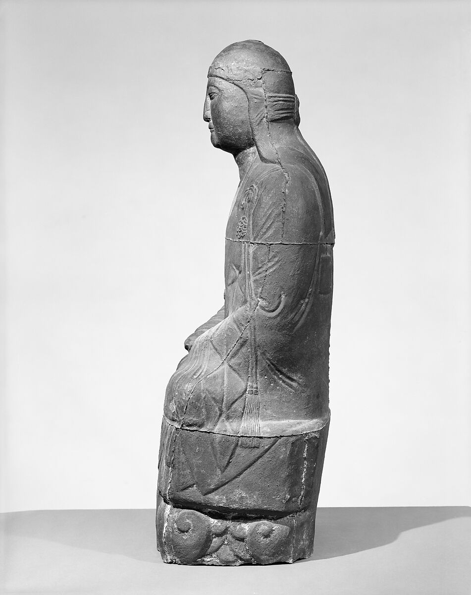 Bodhidharma Seated in Meditation, Cast iron, China