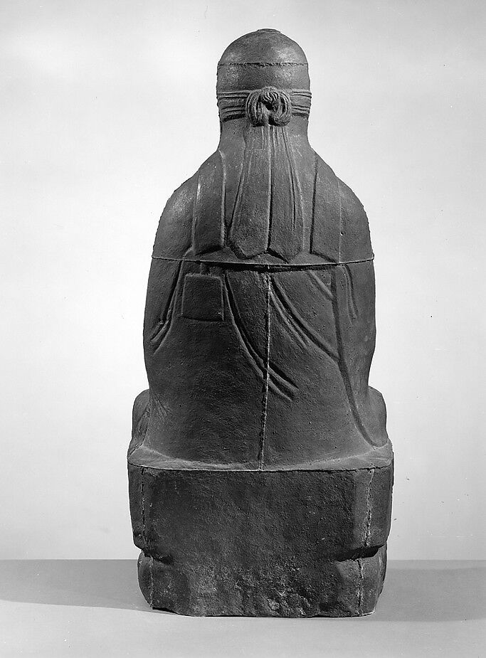 Bodhidharma Seated in Meditation, Cast iron, China