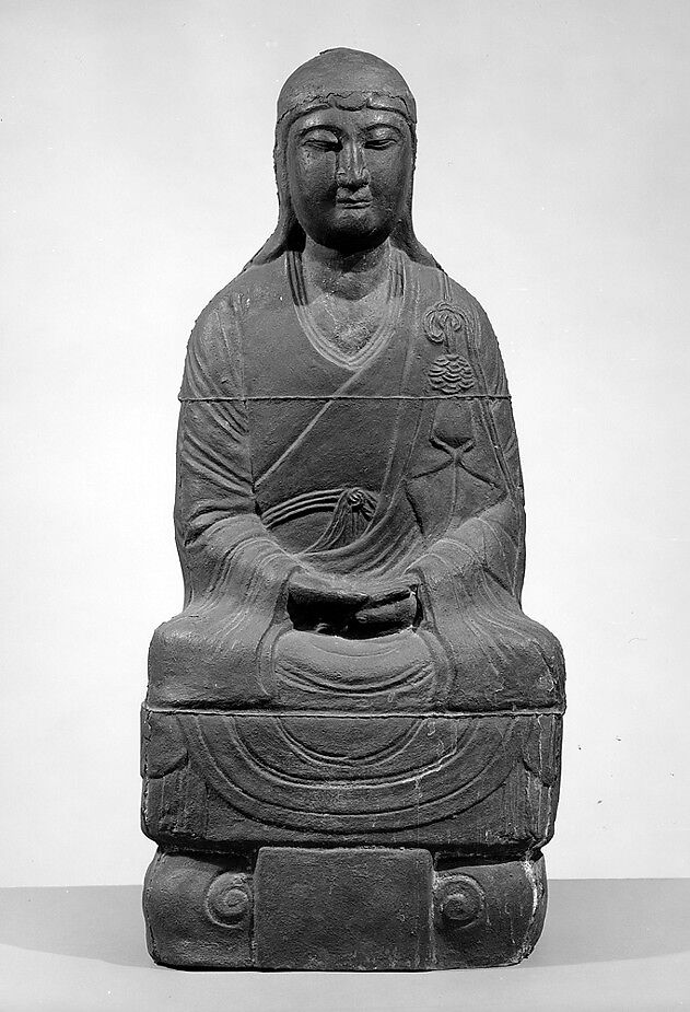 Bodhidharma Seated in Meditation, Cast iron, China 