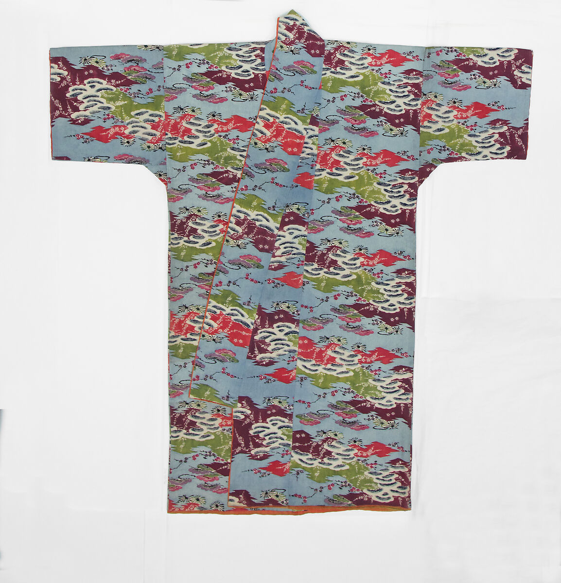 Robe, Resist-dyed and painted (bingata) silk crepe, Japan (Ryūkyū Islands) 