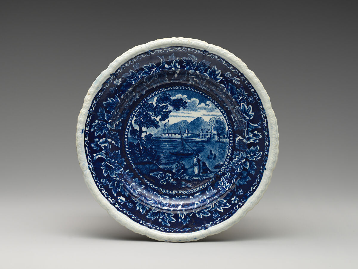 Plate, Ralph Stevenson (British, active Cobridge, ca. 1810–32), Earthenware, transfer-printed, British (American market) 