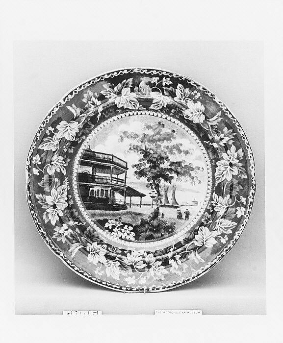 Plate, Ralph Stevenson (British, active Cobridge, ca. 1810–32), Earthenware, transfer-printed, British (American market) 
